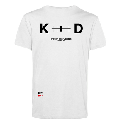 K&D T-SHIRT FADER WHITE